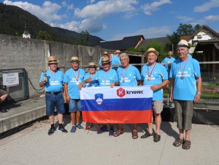 Tekmovalci_ Jože Špenko_Vinko Janežič_Dragi Romšak_Marjan Bernard_Janez Marko_Franc Jankovič in Jože Slemc
